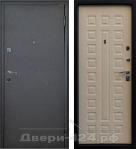 Входная дверь Виктория (Металлик черный\Дуб седой) фото
